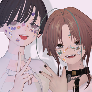 M@ROON/Nyuma Face Sticker