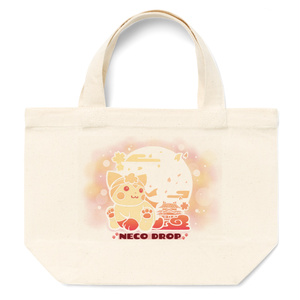 【残少】ネコドロップ🐾トートバッグS🐾はちまきと朱雀城(桜色)