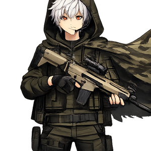 Boy anime with military clothes/png/pngtuber 