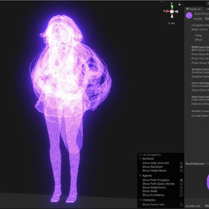 （無料）Beat Hologram Shader