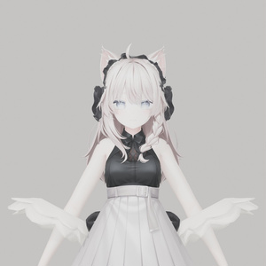 【しなの／ミルティナ／マヌカ対応】ゴシックロリータ 小物3点セット（ヘッドドレス／バックリボン／袖フリル）- VOILE 03
