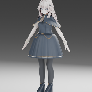 【しなの対応】ATELIER01 — Nocturne Atelier｜ケープ付きクラシカルドレス - VOILE 26