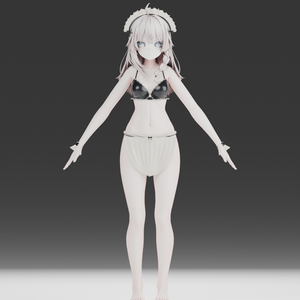 【しなの／マヌカ／ミルティナ対応】PEARL SERVICE｜黒サテン＆花レース・取外しエプロン - VOILE 35