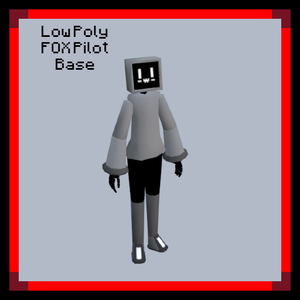 Low Poly FOX Pilot Base ローポリFOXパイロットベース