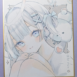 アナログ絵 オリジナルミニ色紙 - ahiruのイラスト - pixiv