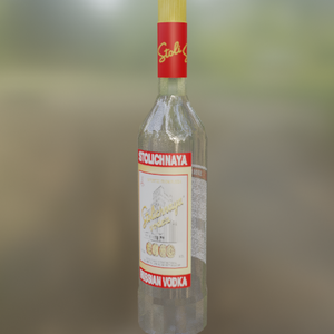 【3Dモデル】ウォッカ　酒瓶