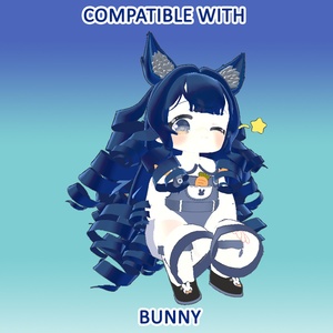 Curls hair Waves prefab for VRCHAT 缩略图 5