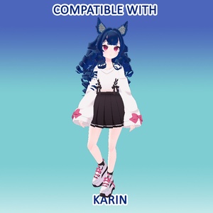 Curls hair Waves prefab for VRCHAT 缩略图 6
