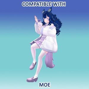 Curls hair Waves prefab for VRCHAT 缩略图 7