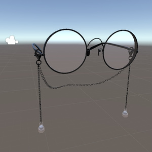 【3Dモデル】チェーン眼鏡 缩略图 3