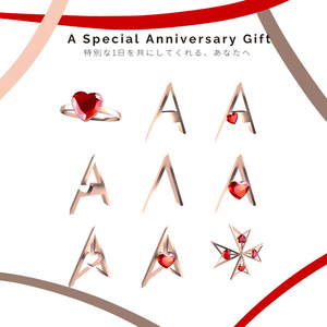 A Special Anniversary Gift | Earring & Brooch & Ring Set【アバター15Prefab対応】