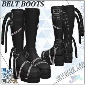 【11アバター対応】Belt Boots ベルトブーツ 