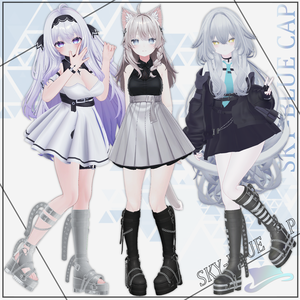 【5アバター対応】Belt Boots ベルトブーツ 