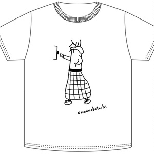 「ONNANOKATACHI」Tシャツ スカート柄