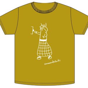 「ONNANOKATACHI」Tシャツ スカート柄
