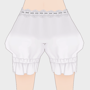 【VRoid正式版用】ドロワーズ（かぼちゃパンツ）
