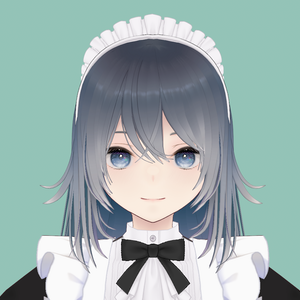 【¥0 free】メイドカチューシャ_ヘアプリセット_髪型【VRoid】【XWear】/ Maid Headband_Hair Preset_Hairstyle