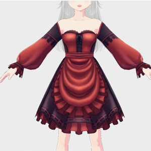Vroid Red Dress