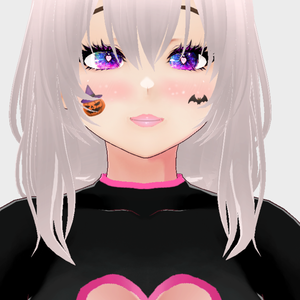 vroid purple heart eyes