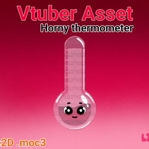 Live2D Vtuber Asset thermometer