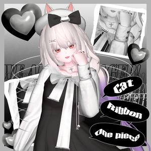 [8人] Cat Ribbon One piece