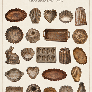 Maison des Tags  BAKING MOULD COLLECTION  Antique Baking Forms · No.01
