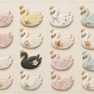 Swan Icing Cookie