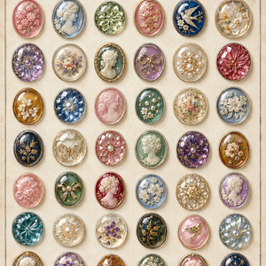 Vintage Cabochon & Cameo Collection