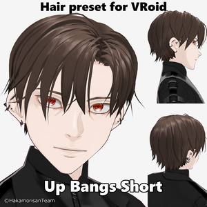 Up Bangs Short (unisex) Hair preset for VRoid