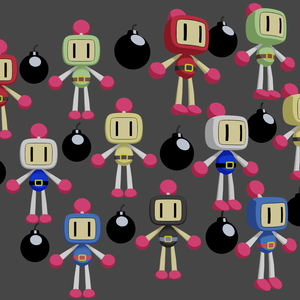 ボンバーマン - 複数の色 | Bomberman - Multiple colors