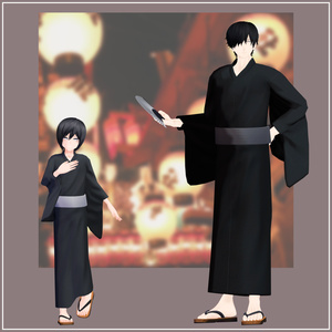 【VRChat向け】Andall's Yukata 缩略图 9