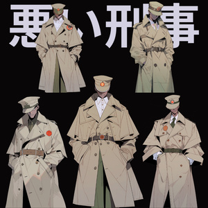 【TRPG・ゲーム素材】何か企む刑事　5種類