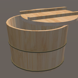 【3Dモデル】飯櫃