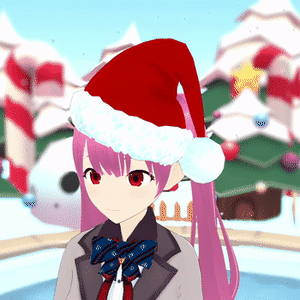 Santa Hat /christmas_hat サンタ帽子 (サンタ帽子)( 3D/Warudo) with VRM Spring bone