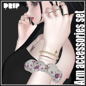 【VRChat想定】Arm accessories set【アクセサリー】