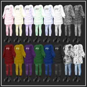 【複数アバター対応】Casual Punk【VRChat想定】 缩略图 3