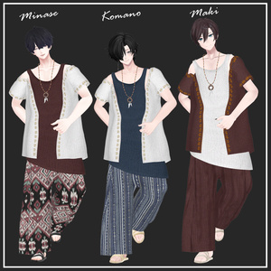 【複数アバター対応】Ethnic Vacation For Men【VRChat想定】 缩略图 3