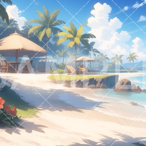 【背景素材】海・海辺3種［057］