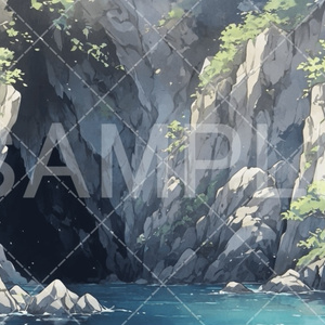 [Background Material] 3 Types of Sea/Beach Designs [088]
