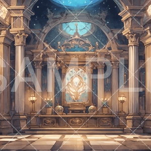 [Background material] Cathedral/Temple 3 types [084]