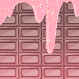 チョコレート柄サムネ素材