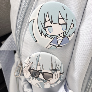 缶バッジ&チャームセット - 藍葉 - BOOTH