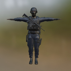 SWAT character (FBX)