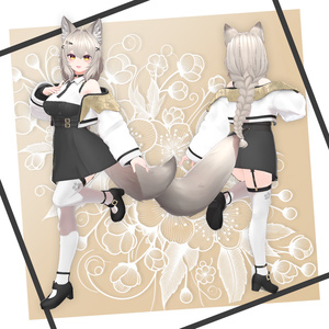 オリジナル3Dモデル「桜狐」 缩略图 2