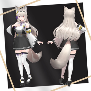 オリジナル3Dモデル「桜狐」 缩略图 3