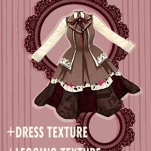 VROID 黒い森ケーキロリータドレス : Black Forest Cake Dress