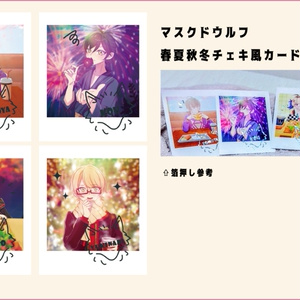 マスクドウルフ　チェキ風カードセット