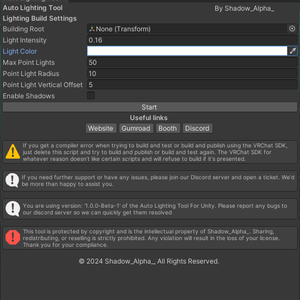Auto Lighting Tool for Unity