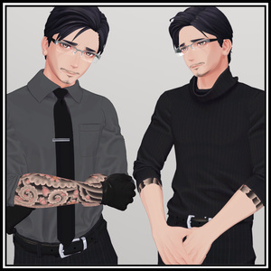 【珍飯亭共通素体】進化するタトゥー 【ETB vol.1】TIA1, TIA2 刺青 和彫 Tattoo Texture #horisame_vrc 缩略图 6