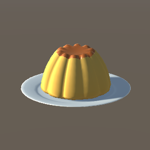 3D小道具『プリンpudding』 